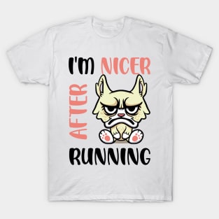 I'm Nicer After Running T-Shirt